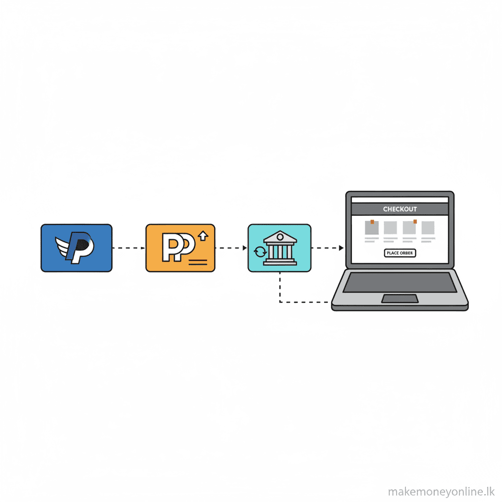 Shopify payment gateway options for Sri Lanka including PayPal, Payoneer, and alternative gateway solutions