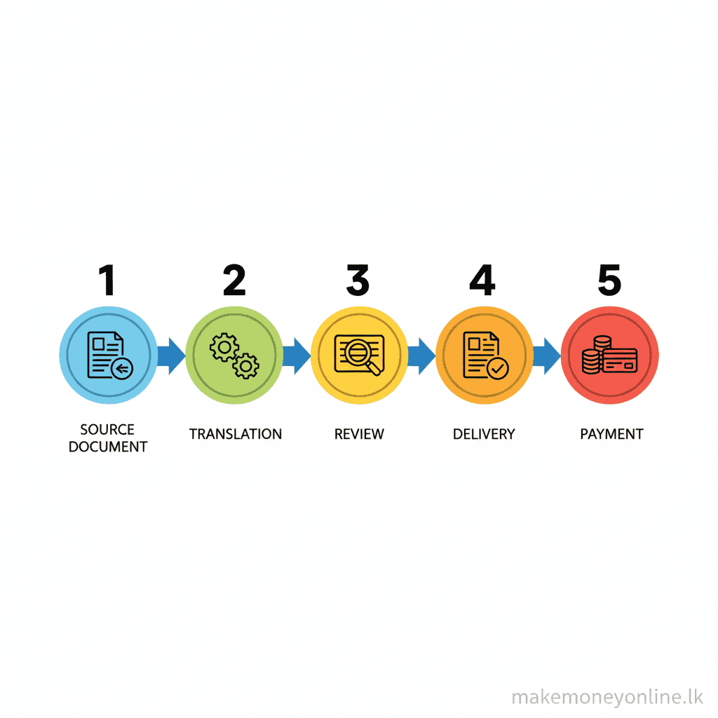 Translation Workflow - Translation Services in Sri Lanka
