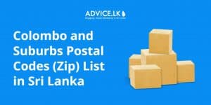Colombo and Suburbs Postal Codes (Zip) List in Sri Lanka