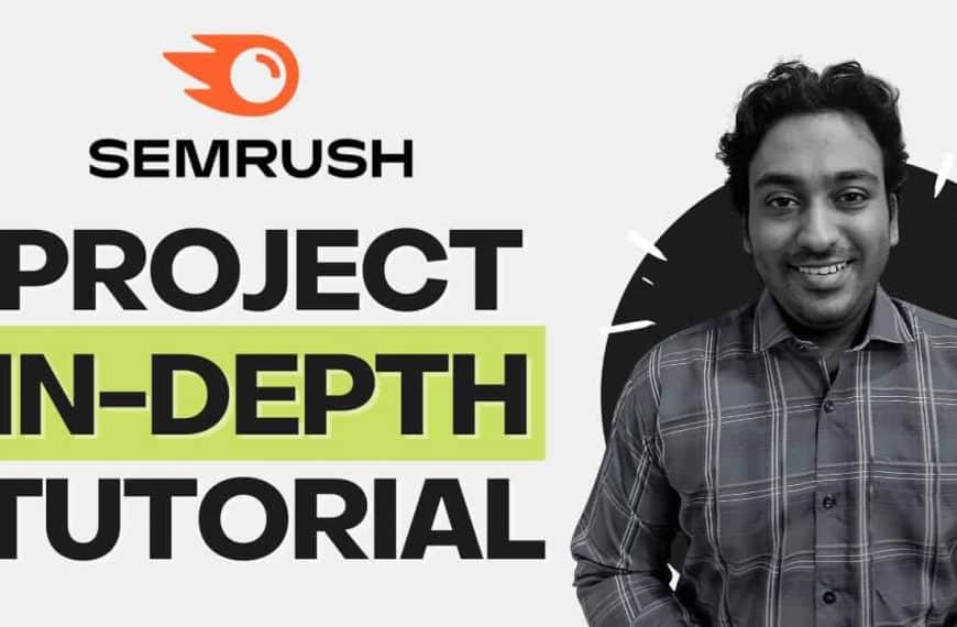 Semrush Tutorial in Sri Lanka – Guide on Setting up a Project