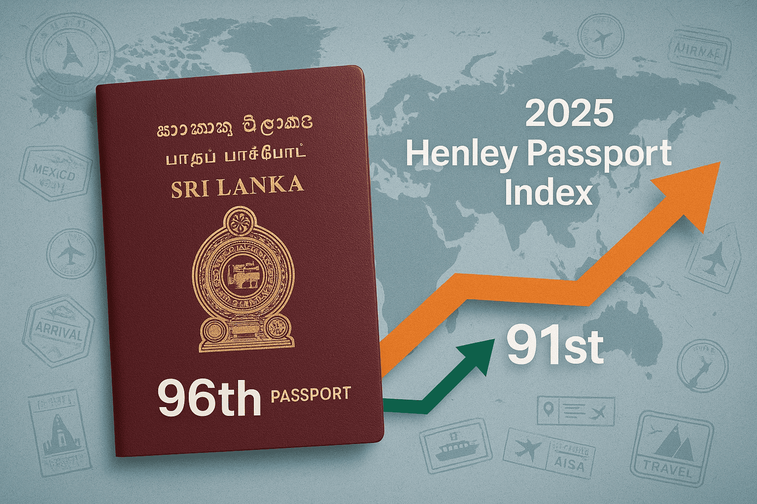 sri lanka passport ranking climb