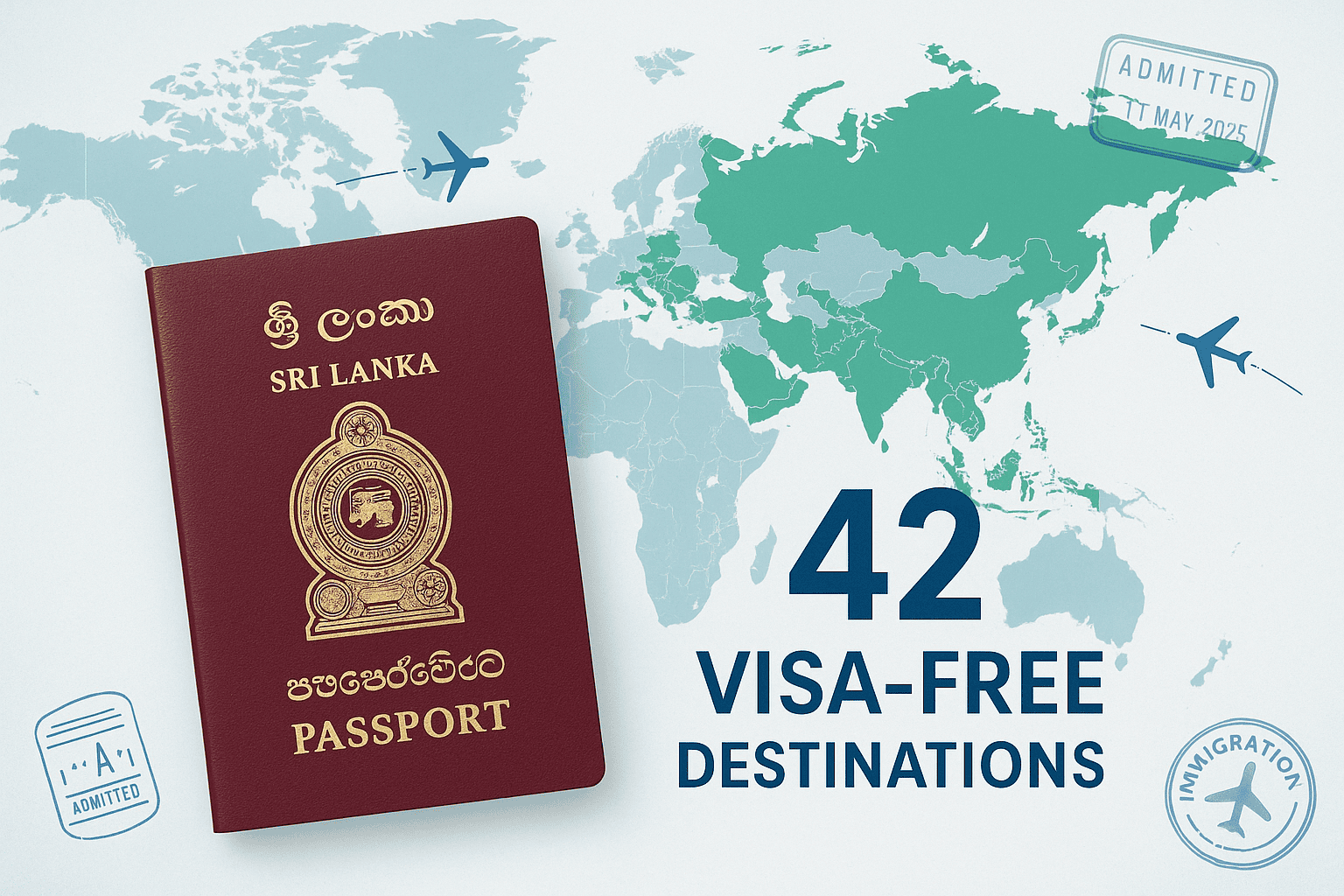 visa-free countries for Sri Lankan passport holders