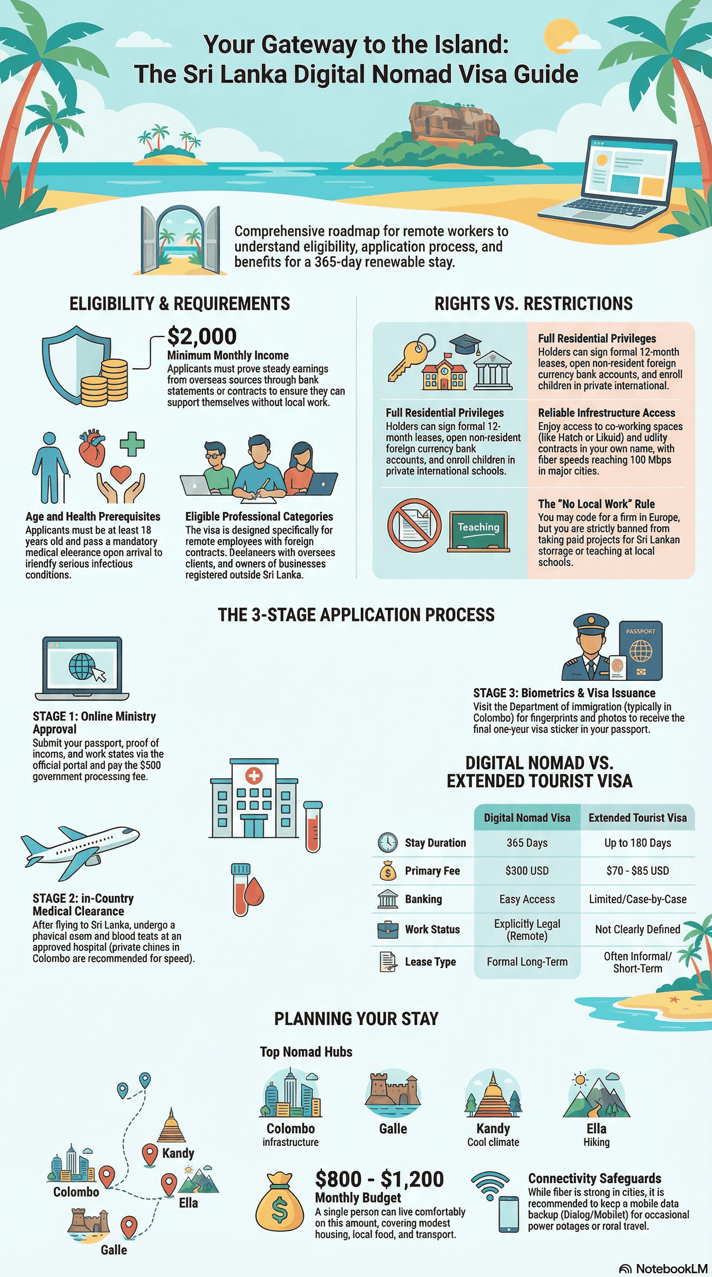 Sri Lanka Digital Nomad Visa