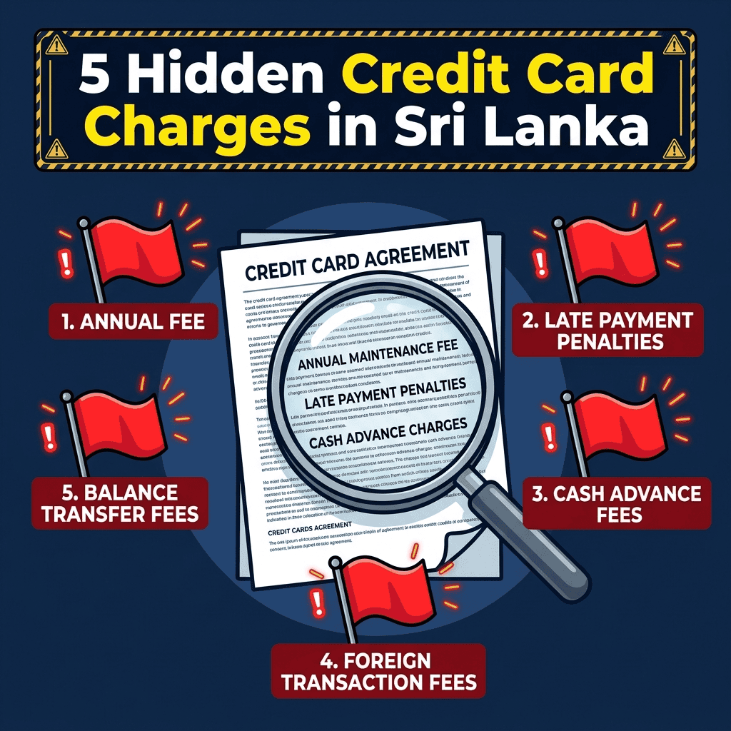 hidden charges credit cards in Sri Lanka